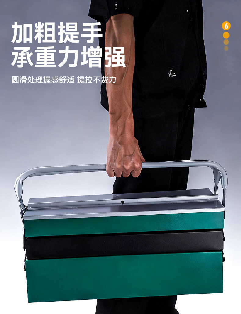New thickened three-layer folding tool set, 85 pieces, in a metal box, multifunctional repair ratchet wrench, high hardness socket