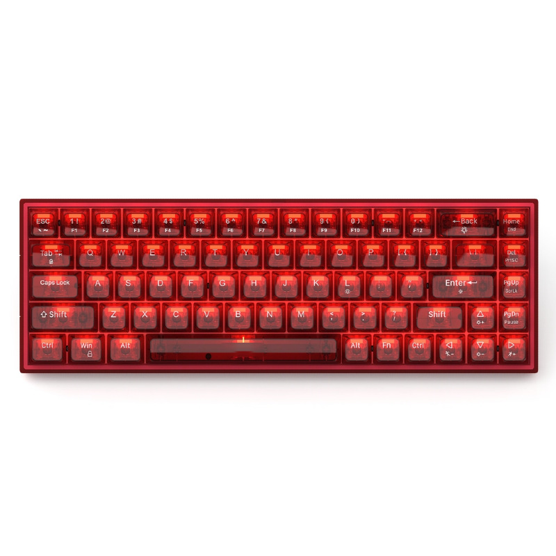 K680 segunda generación rubí 68 teclado mecánico para juegos de deportes electrónicos por cable computadora de escritorio de oficina personalizada