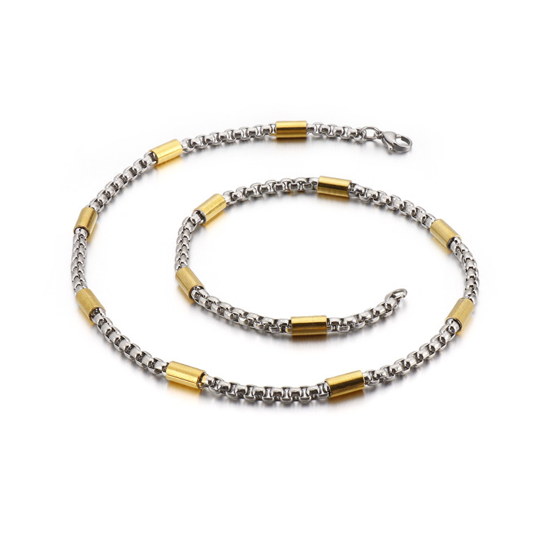 14g Weight PVD Coated Gold Plating Process 18K Real Gold Plated Plating Material Necklace Classification 304 Stainless Steel Chain Material 1 Piece Quantity Daily Occasion 304 Stainless Steel Material Geometric Pattern Unisex Gender Simple Style Style Waterproof Non Tarnish Craft PVD Coated 18K Gold Plated Geometric Titanium Steel Simple Style Waterproof Non Tarnish Titanium Steel Necklace 8
