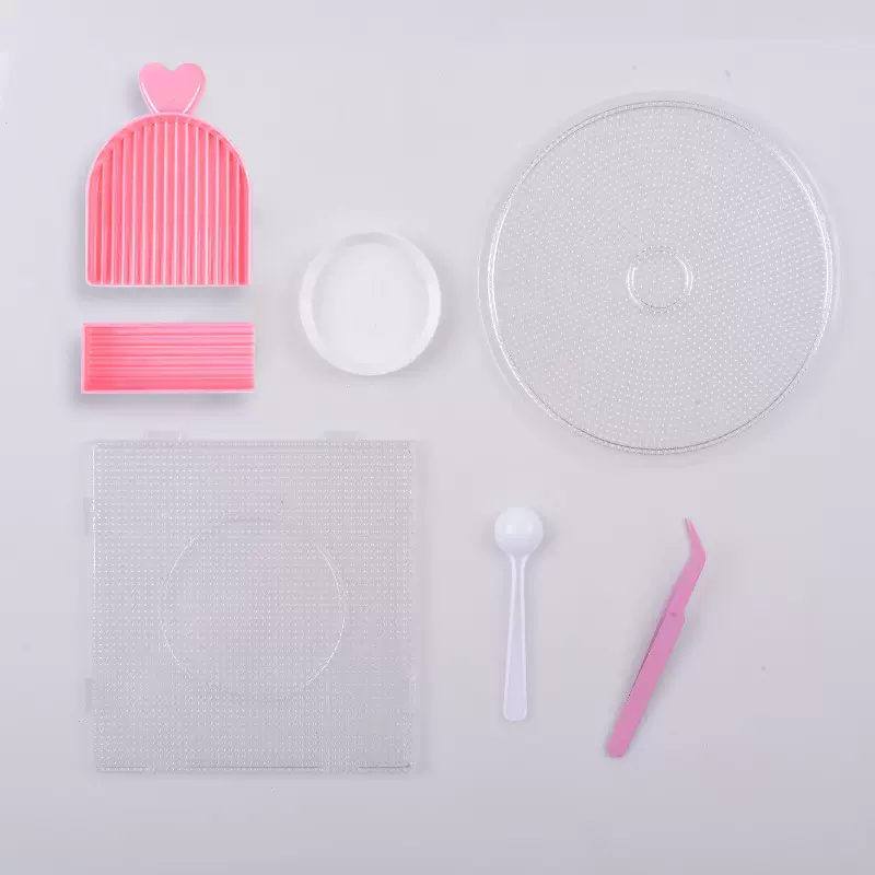 拼豆工具拼豆材料包di套装3d立体拼图儿童益智批发264色融合豆