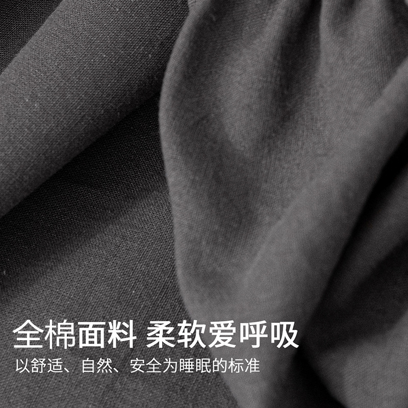 Nueva funda de cama de algodón de color sólido de una sola pieza funda de cama gruesa de algodón puro 2025 nueva funda de cama funda de cama universal para todas las estaciones