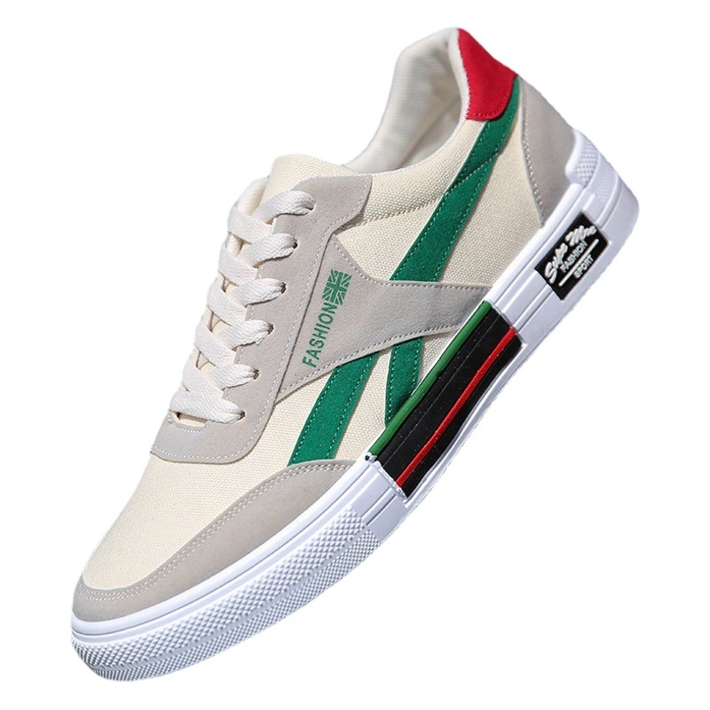Nuevos zapatos para hombre de primavera y otoño, zapatos de lona transpirables, zapatillas de deporte a la moda de estilo coreano, zapatos informales, zapatos para estudiantes para hombres