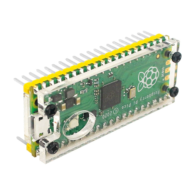 Raspberry Pico PICO Shell Raspberry Pi PICO Acrylic Material Transparent Protective Shell Fixed Smedoic Shell