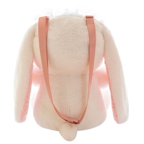 Japanese style Lolita cute sweet bunny plush bag lace plush doll toys for schoolgirl kids crossbody plush bag girl  birthday xmas gift doll shoulder bag