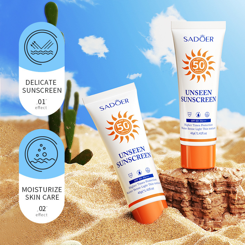 跨境外贸 SADOER防晒霜SPF50+ 防护隔离防紫外线水润护肤 防晒乳|undefined