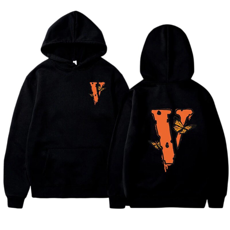 Spring and Autumn Casual Fashion Vlone Friends Angel V Sweatshirt Loose Hoodie Unisex Hooded Sweatshirt
