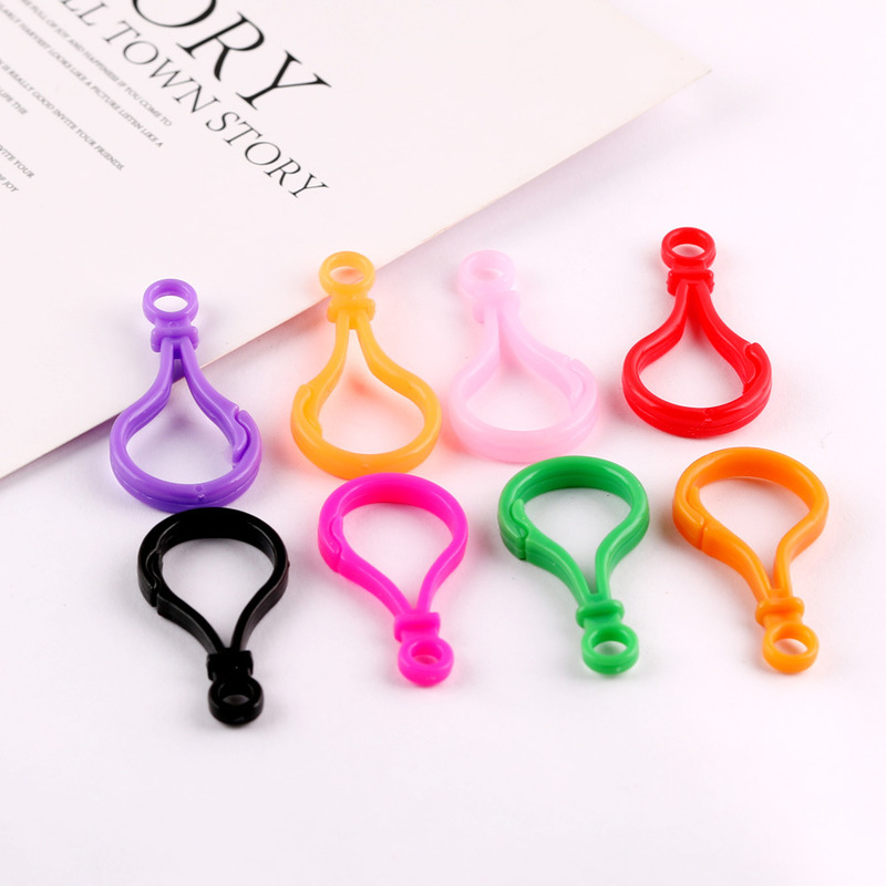 Colorful Bubble Lobster Clasp Doll Keychain Plastic Keychain Bag Hook Acrylic Lobster Clasp