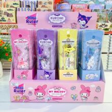 新品创意三丽鸥卡通直尺15厘米创意公仔挂件直尺学生文具用品盒装