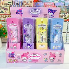 新品创意三丽鸥卡通直尺15厘米创意公仔挂件直尺学生文具用品盒装