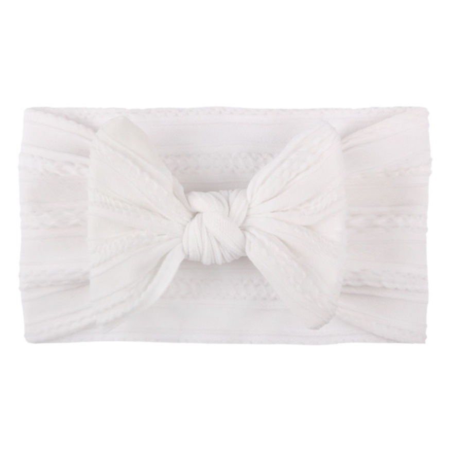 Europa y América nuevo giro suave de nylon banda para el cabello de los niños arco ancho del bebé pañuelo elástico banda para el cabello del bebé