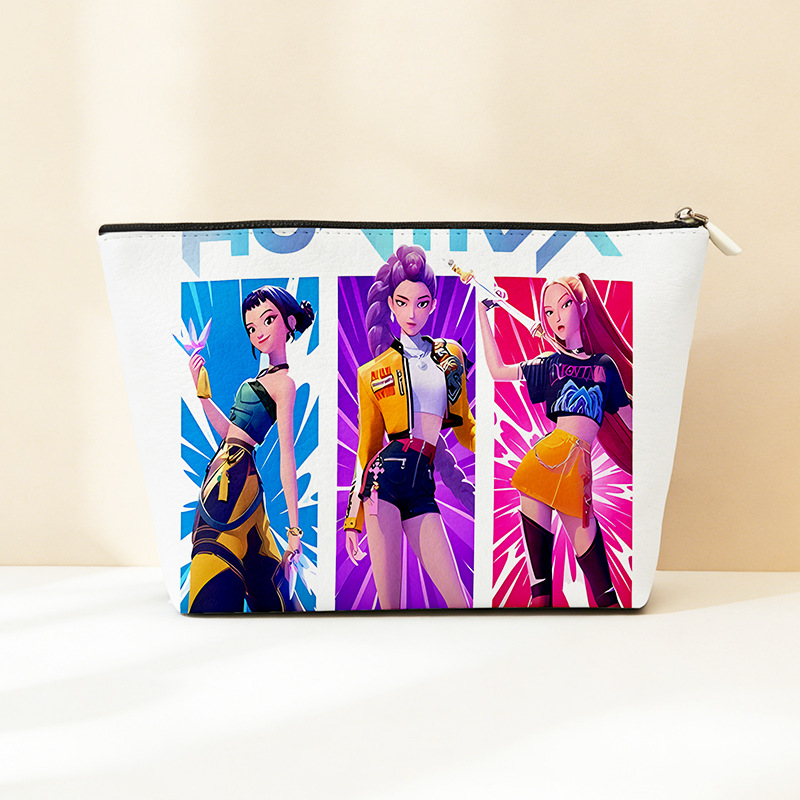 Explosión transfronteriza PU cuero caza de brujas bolsa de almacenamiento impermeable bolsa de maquillaje portátil bolsa de almacenamiento con cremallera bolsa pequeña
