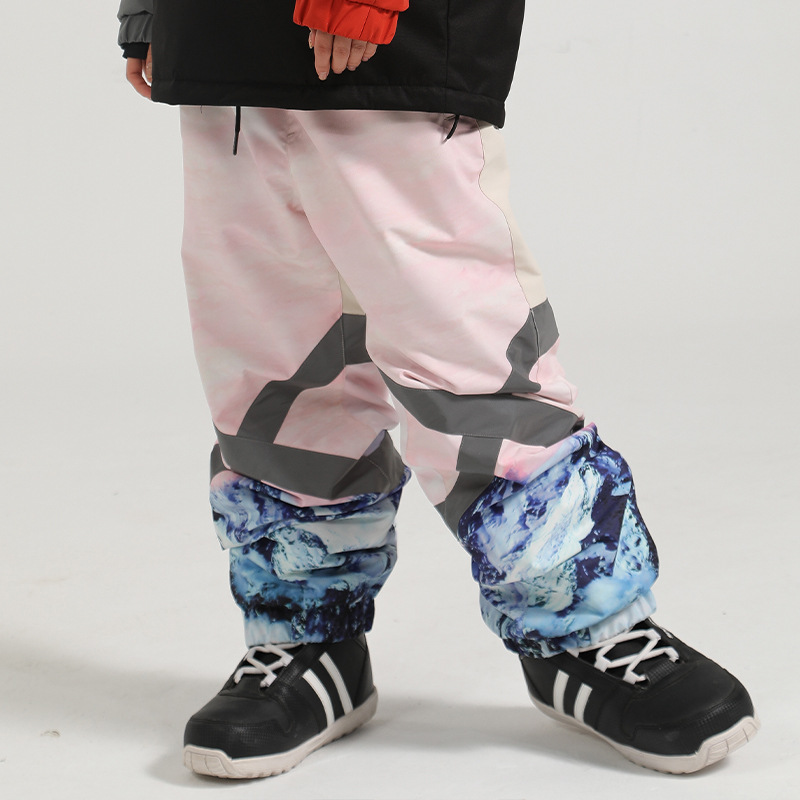 Pantalon de ski d'hiver pour homme, nouvelle collection, simple, double, imperméable, respirant, chaud, grande taille, réfléchissant, marée, pantalon de neige_voghion.com