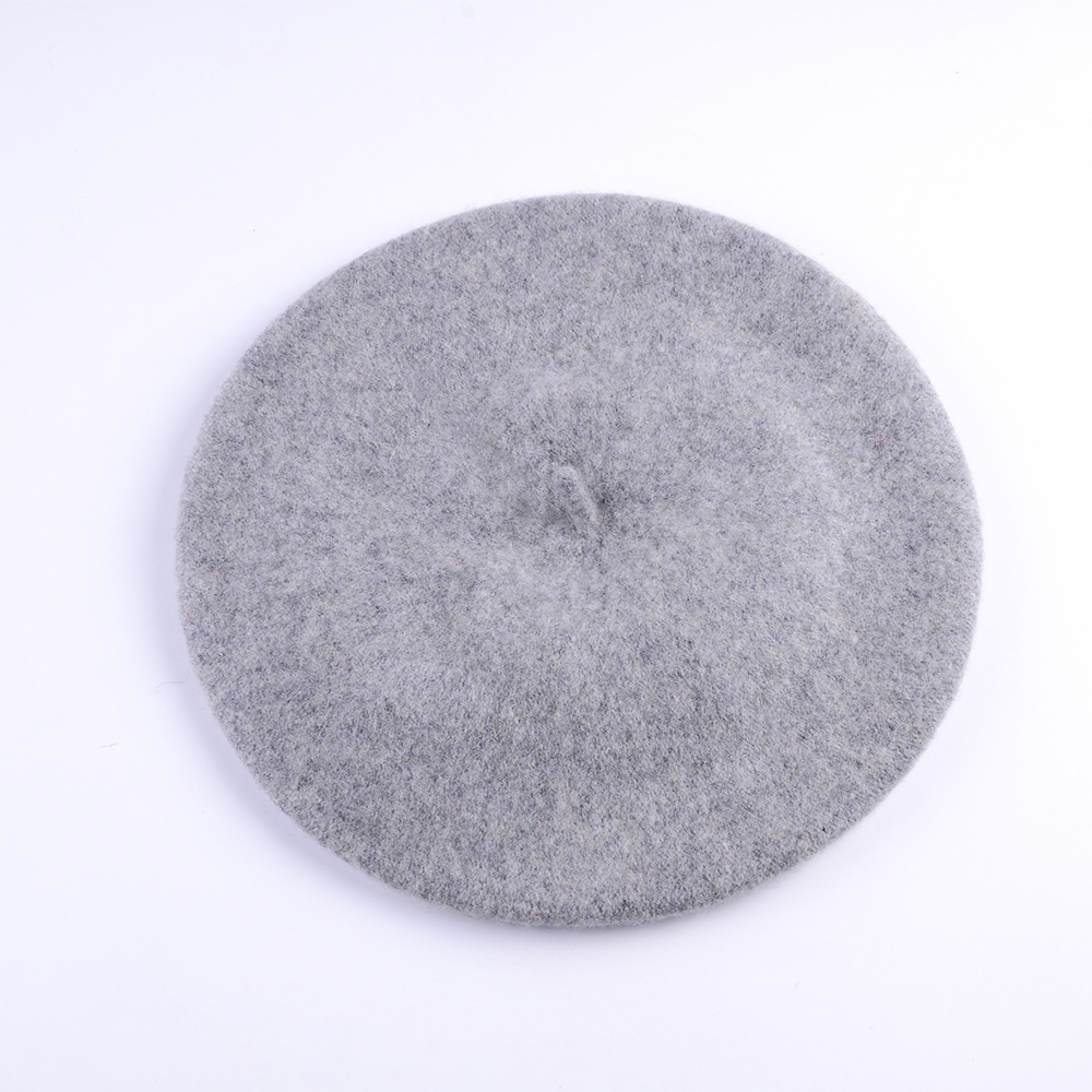 Unisex Wool beret Autumn-winter vintage woolen painter's hat Winter hat Lady's bud hat_voghion.com