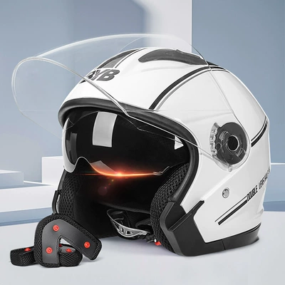 Helmets, Anti-Fog Dual Lenses — Motorcycle Safety Supplies