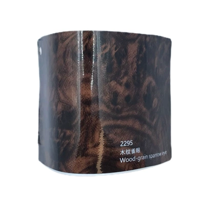 Sticker Pear Flower Wood: Auto Color Change Film - 2295-wood-grain-bird-eye-black-15228m