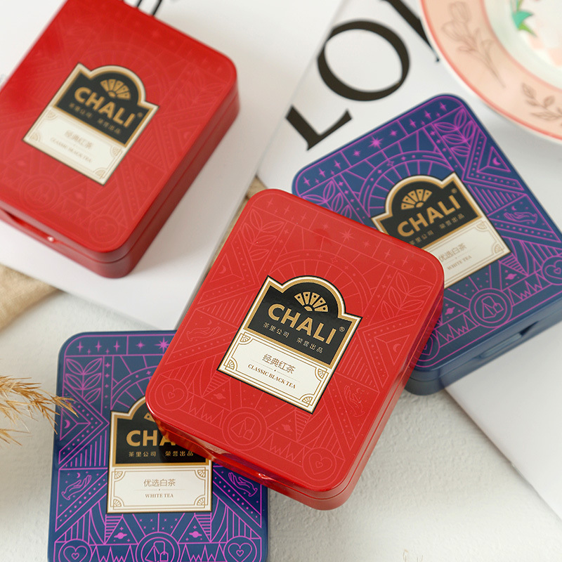 新款CHALI茶里經典紅茶馬口鐵盒裝茶包婚慶伴手禮內搭喜茶小禮品