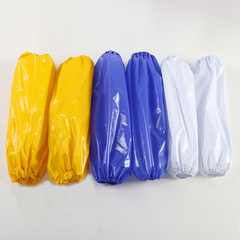 PVC White Waterproof Oil-Resistant Sleeve Durable Acid-Base Resistant Adult Protective Sleeve Extended Waterproof Oil Sleeve for Restaurant Cleaning