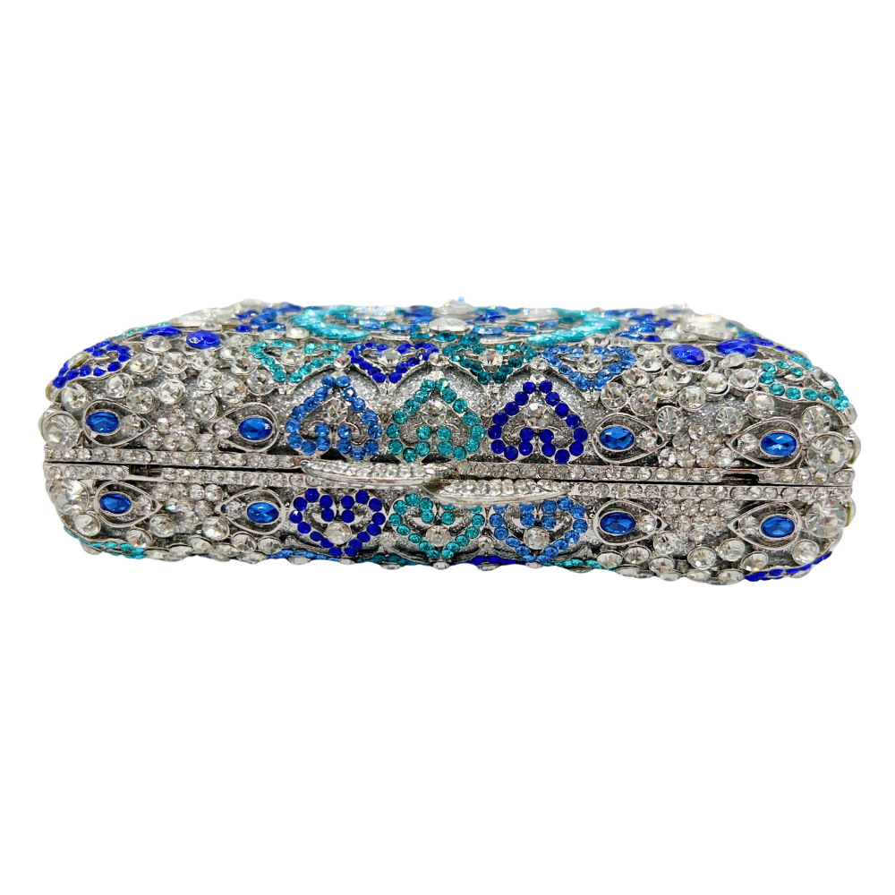 StoneClutchbag transfronteriza hecha a mano con diamantes bolsas de mano de banquete de diamantes de diamante bolsas de lujo de aleación Dai Wei