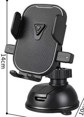 cup car phone holder, car: Car phone holder - single-pull-second-generation-square-pattern-d