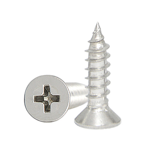Nickel-plated flat head self-tapping screws Cross countersunk head self-tapping KA self-tapping screws M1.7M2M2.3M2.6M3M3.5M4