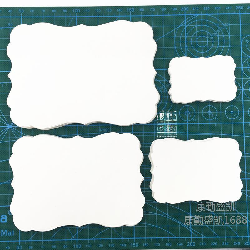 Lace Special-Shaped 315g White Cardboard Printed Piece Collage Hand-Painted Card Blank Scrapbooking Photo Album Greeting Card Handmade Material