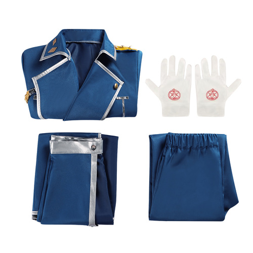Fullmetal Alchemist cos costume Alchemist Colonel Mustang performance costume cosplay Halloween costume