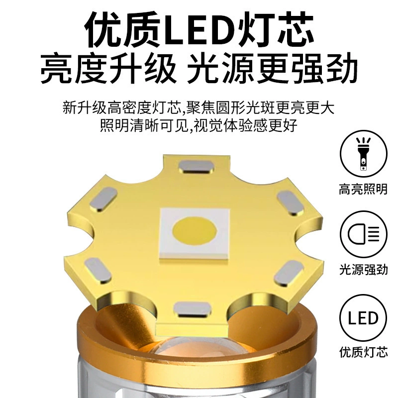  Universal flashlight, travel super bright handheld rechargeable tent, light source for camping, (Cross-border trading)