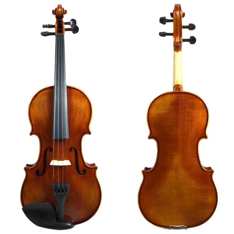 Korean-style Solid Wood Hand-made Practice for Grade Test Performance Grade Ebony Pieces Violin