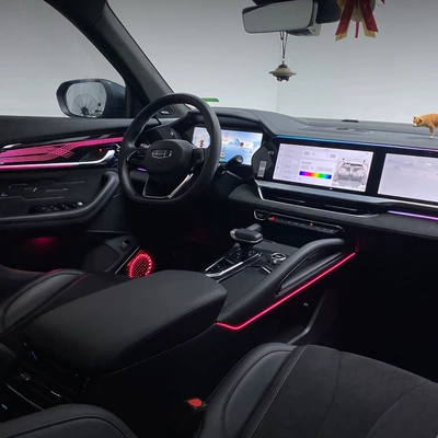 Car ambient lighting: Panel (Dashboard) işıqlandırması