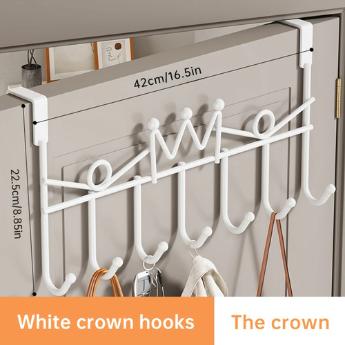 Hot products, door-back hooks, hole-free clothes, door-back shelves, storage arrangement, lengthened and bold wholesale