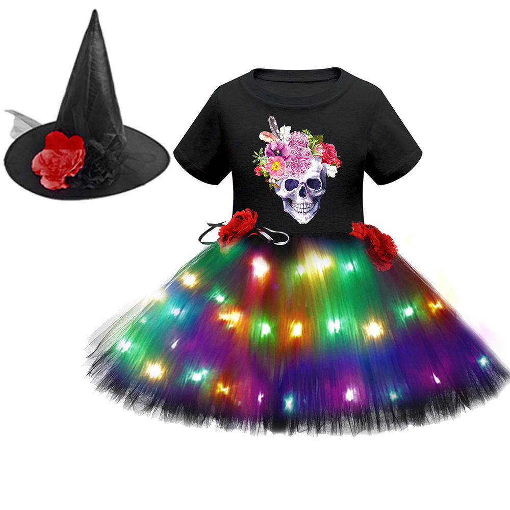 Хэллоуин светодиодный костюм с короткими рукавами 29