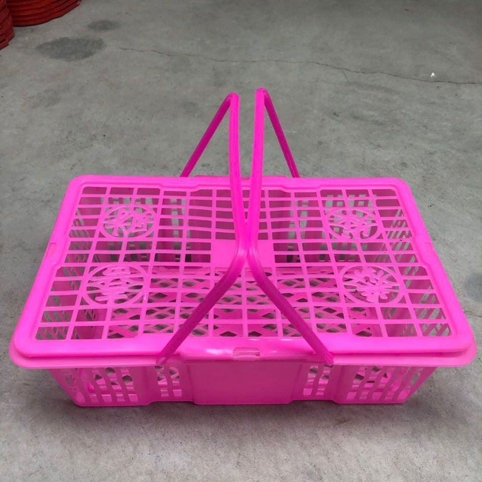 玫粉色红色桂圆框樱桃圣女果框塑料筐水果篮砂糖橘包装送礼盒篮