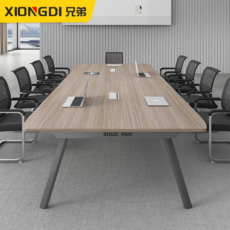 Conference Table Long Table Size Office Furniture Negotiation Table Training Table Office Table and Chair Combination Multi-Person Desk