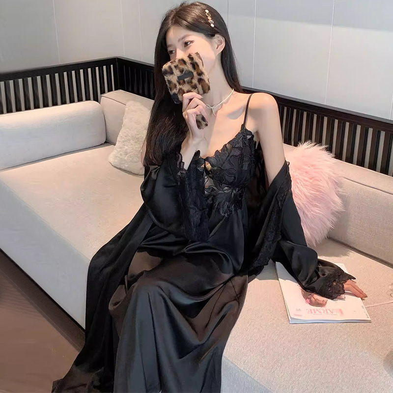 Black (long skirt + robe)