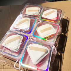 パフ乾湿両用マシュマロクッションパフ角型三角型化粧スポンジ超ソフト非ラテックス卸売り
