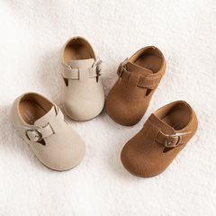 兒童勃肯鞋英倫風女童皮鞋春秋新款男童嬰幼兒軟底鞋女寶寶豆豆鞋
