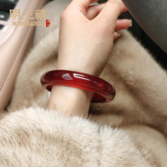 卸売り車センチ子紅石英岩玉江材料水紅ブレスレットネット赤金紅腕輪宝石紅直播ソース