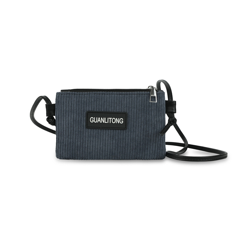 Bolsos de hombro para niños y niñas de estilo coreano ligeros mini letras de cambio bolsas de acessorios para niños de lana sólida