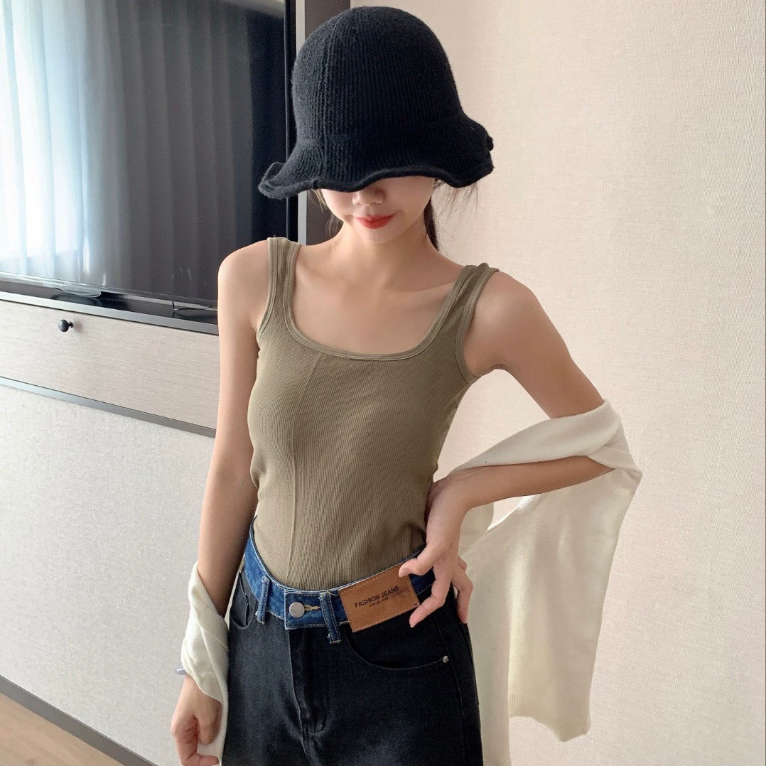 Летняя женская бесшовная майка с накладками на груди для прикрытия груди, стройнения и красивой спины, обернутая вокруг груди, топ без рукавов.