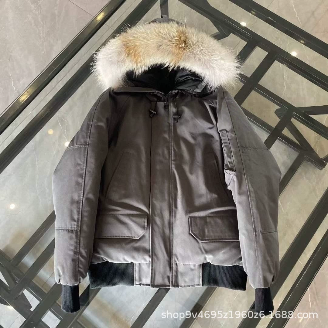 Большой пуховик Goose 01 короткий канадский пилотный жакет мужской и женский парка 7999м
