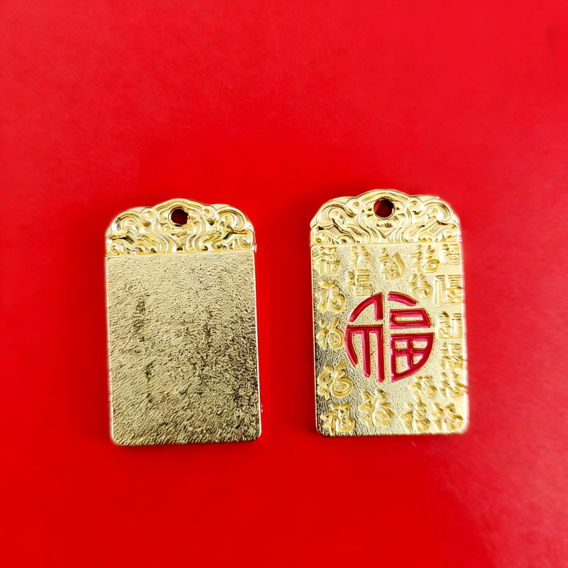 中国風民族風合金メッキ無地ペンダントチャームメタルネックレス飾りギフト高級品|undefined