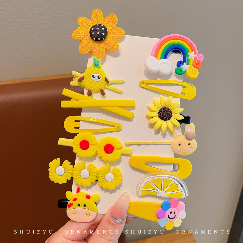 婴儿汗毛夹女宝宝发夹不伤发胎毛夹夹子头饰儿童婴幼儿发量少发卡|undefined