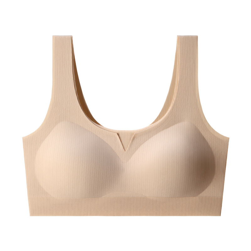 Ropa interior de cuidado de lujo ligero para mujer, soporte suave, levantamiento, sujetador antiflacidez, copa fija, deporte, espalda cómoda y hermosa image 6