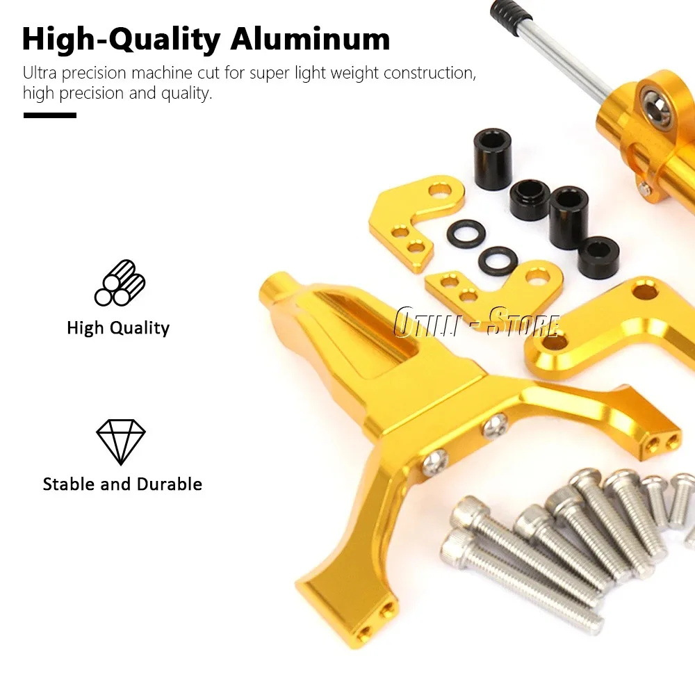 Yamaha YAMAHA MT09 2024-Handlebar Steering Stabilizer Titanium Ruler Damper Motorcycle Accessories