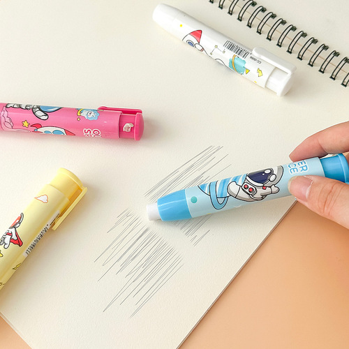 Press-to-Erase Student-Grade Creative Cartoon Eraser  
Children's Special Erasable Pen with Minimal Shavings, Wholesale Price