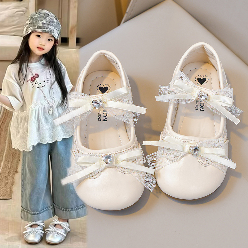 Zapatos casuales de moda para niñas versátiles 2026 verano nuevos zapatos casuales transpirables para niños zapatos de arco Lefour