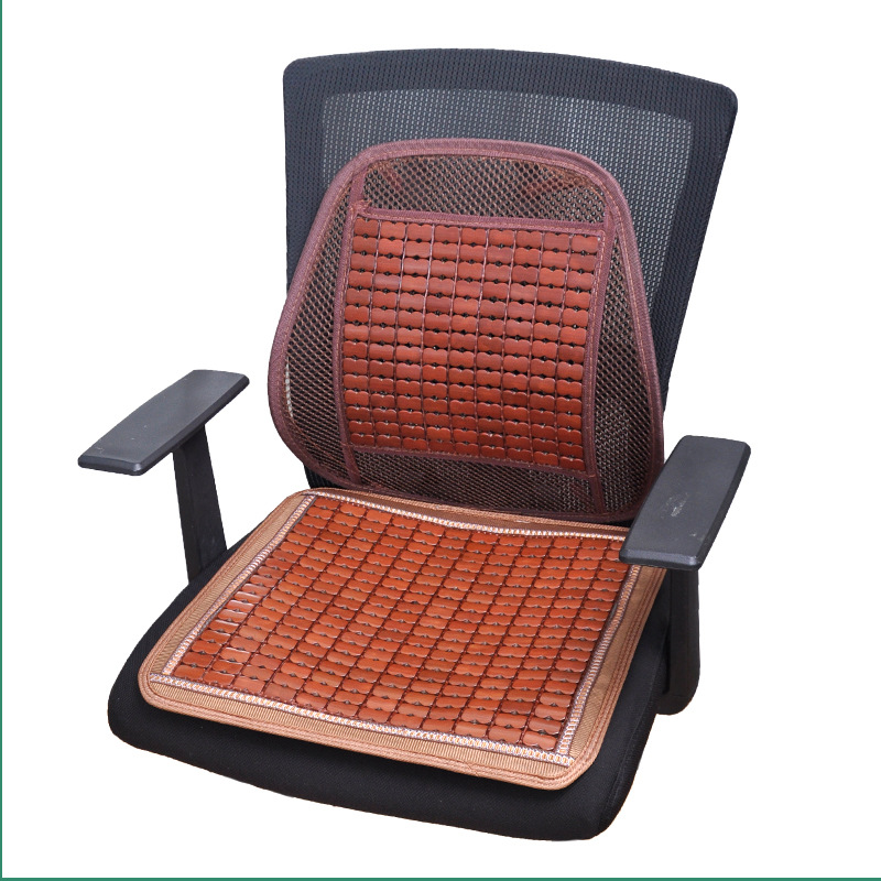 夏のマージャンの冷たい席のクッションの背もたれの竹の椅子はコンピュータの椅子を敷きます。