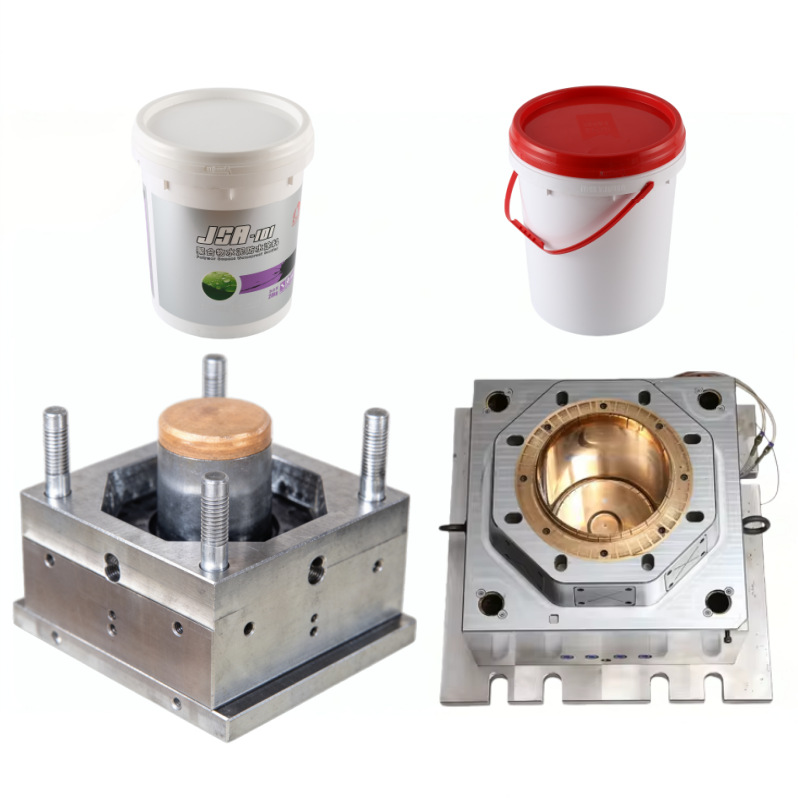 注塑件加工定 制塑料桶模具塑料油漆桶模具制造注塑桶模具制作