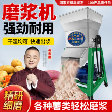 薯类磨浆机家用小型木薯磨粉机不锈钢山芋全自动红薯粉碎机淀粉机
