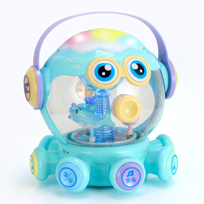 multi-function Hand drum beat baby Puzzle baby Toys children Early education lighting music charge Gifts Share